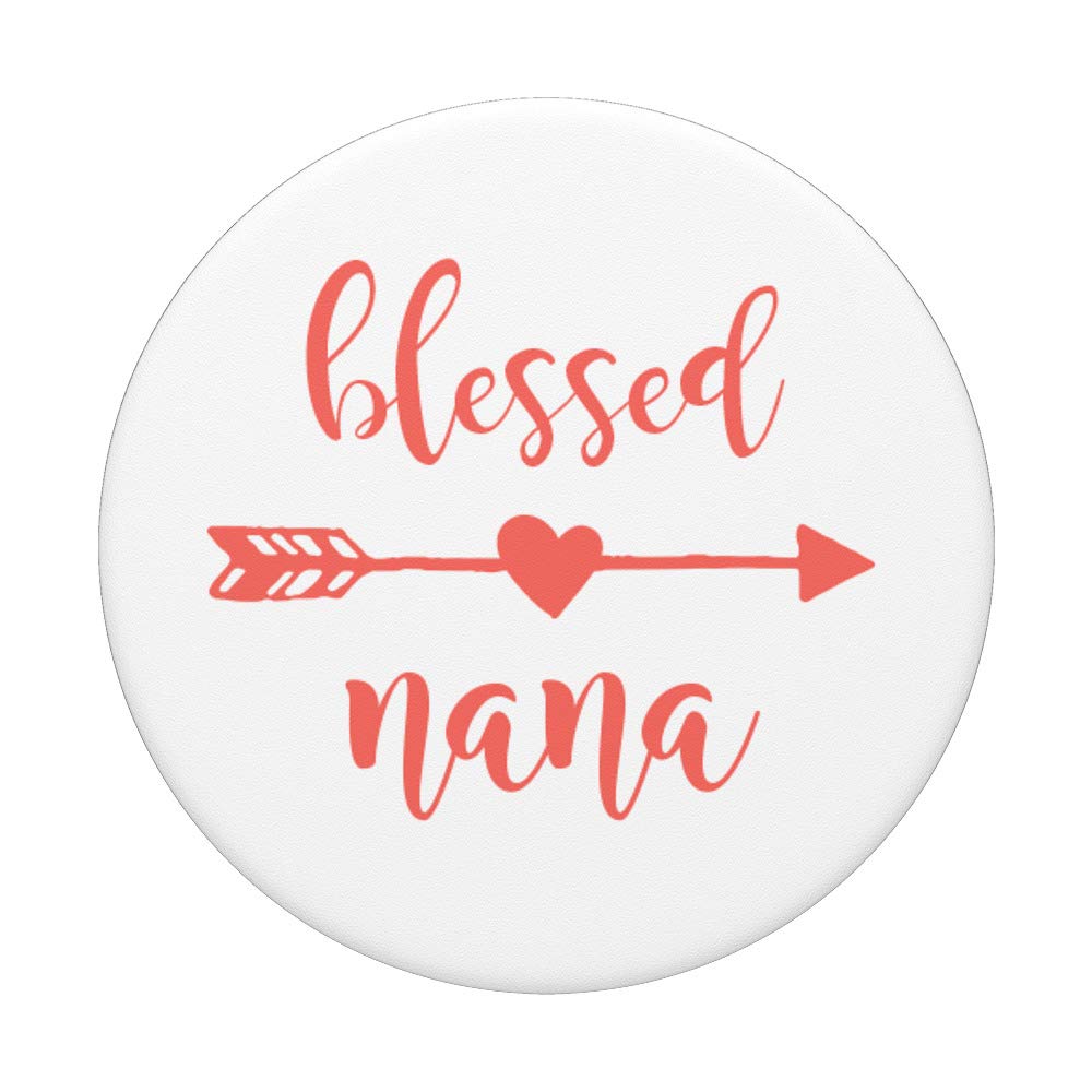 Amazon.com: Blessed Nana Coral White Cute Arrow Heart Grandma Gift