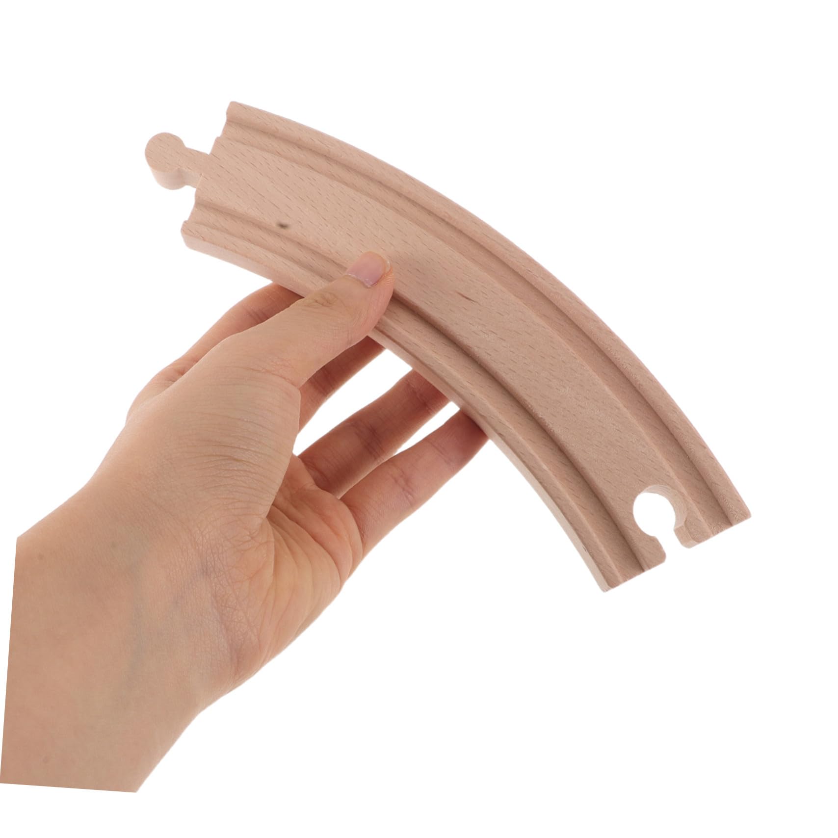 ifundom Set da 20 Binari in Legno per Treni, Accessori per Trenini Giocattolo, Compatibile con Modelli di Treni Diffusi, per Bambini e Ragazzi, Kit di Estensione Fai da Te con Trenino