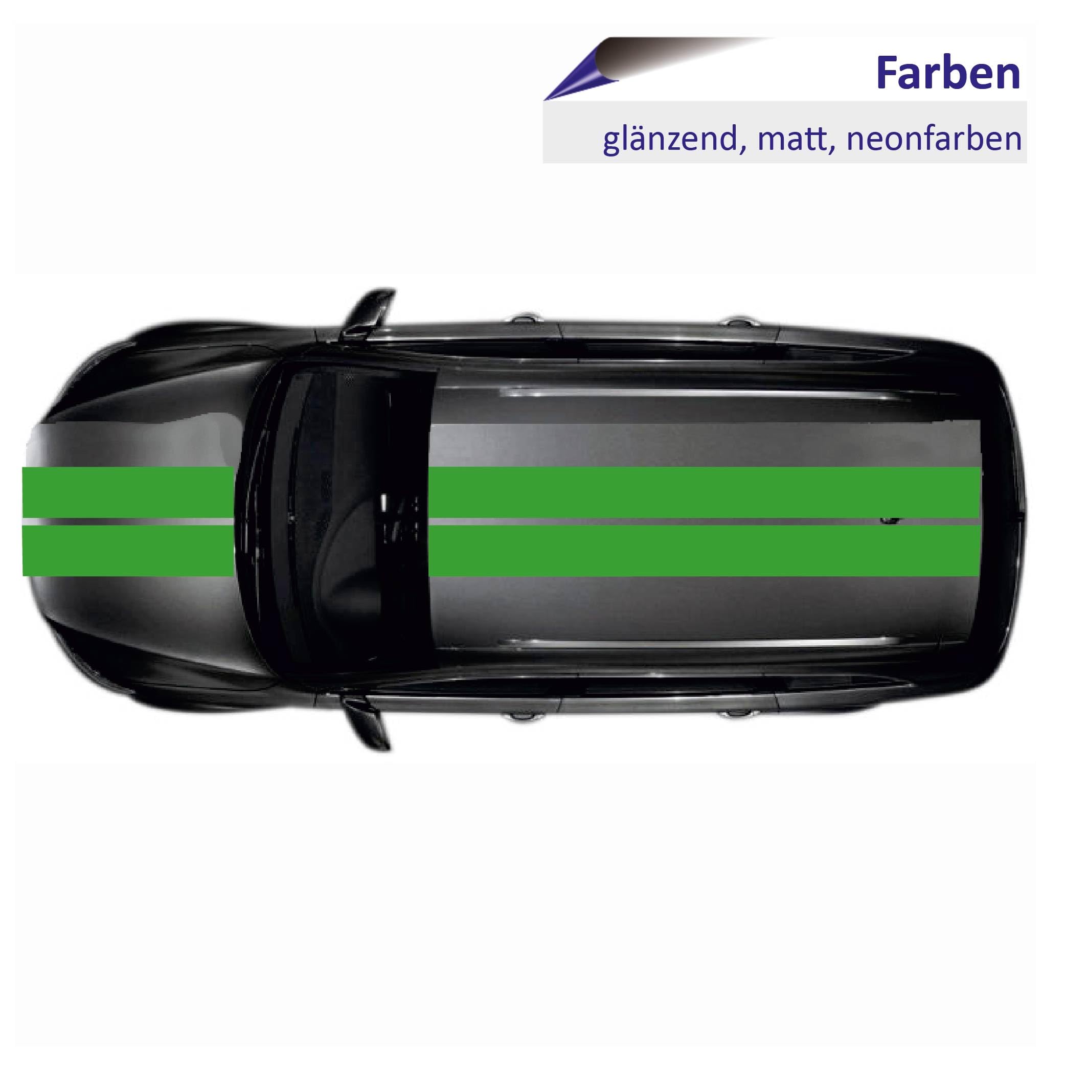 INDIGOS UG Strisce Viper Per Auto - 2 Strisce Blu Lucide 400x20 Cm - Adesive Con Pellicola Di Trasferimento - 2