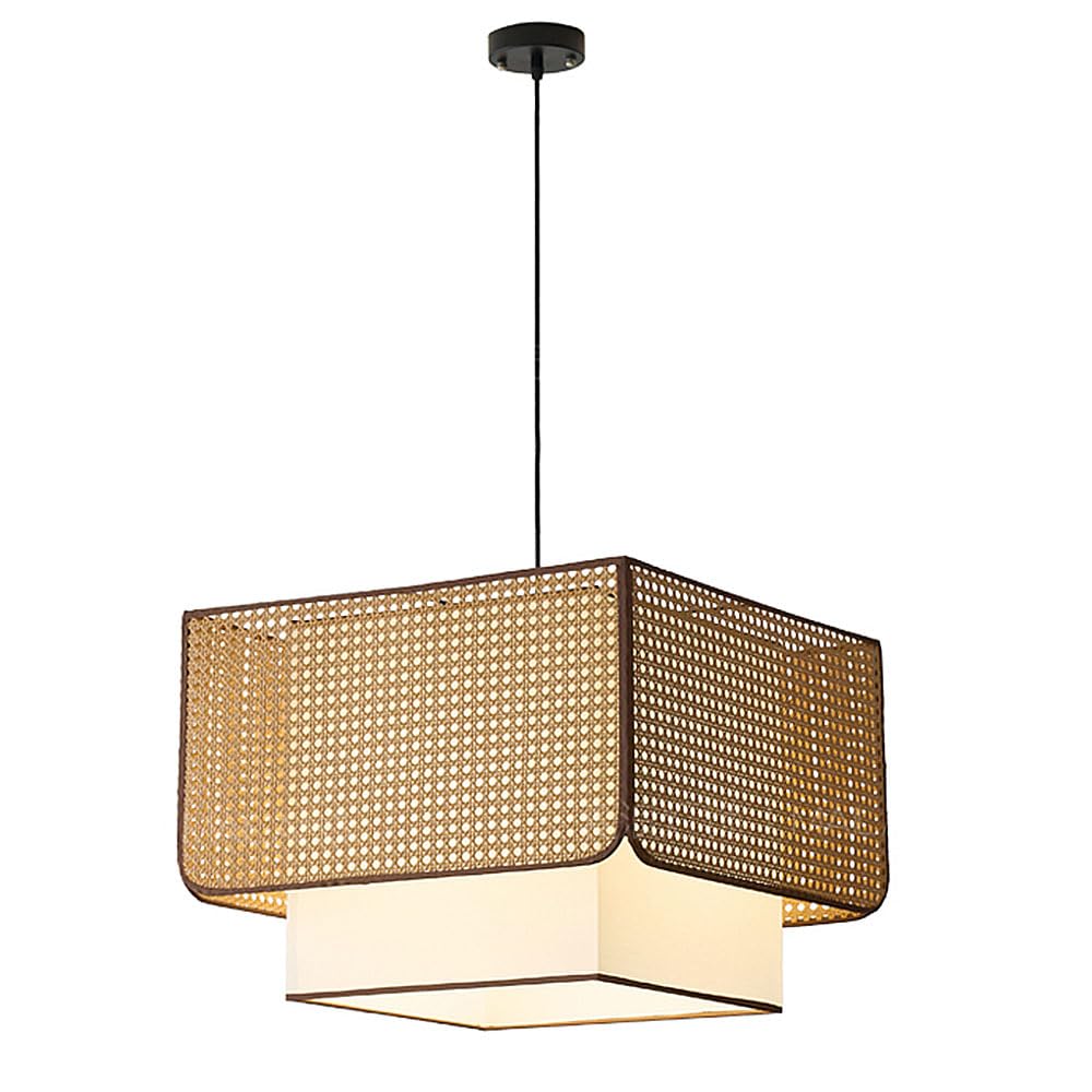 Lustre en bambou style japonais pour une ambiance zen dans votre salon