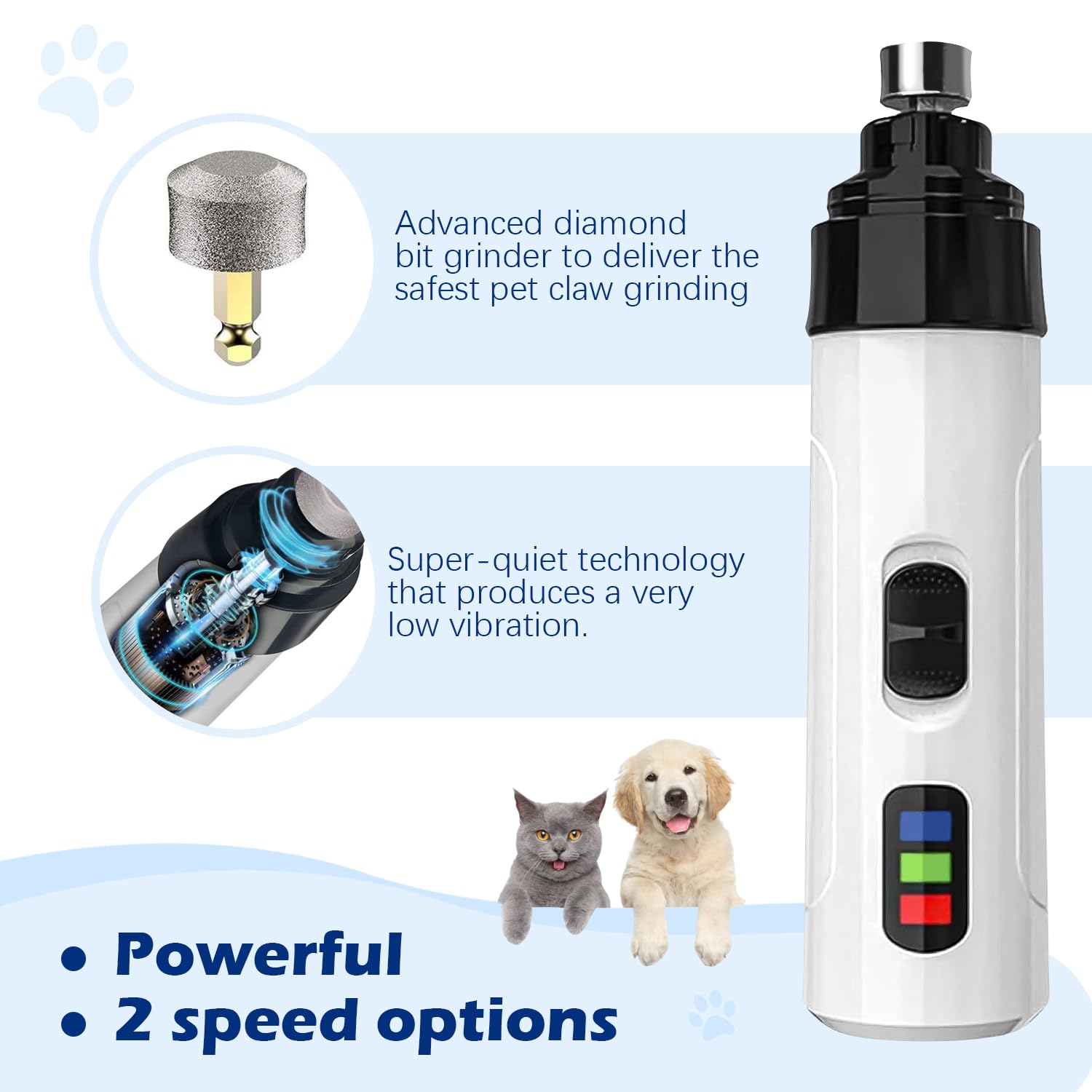 Curated visual reference: Gallery Detail: Dog Nail Filer Electric Silent Groom Pro Nail Grinder 2025