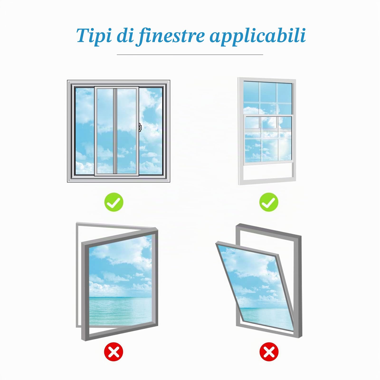 Landrip Kit de sellado de ventana de aire acondicionado, kit de sellado de ventana para aire acondicionado portátil, protección de intercambio de aire, 92 x 25 cm