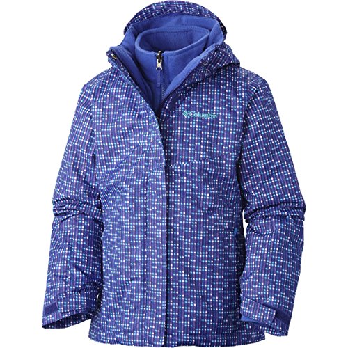 Columbia Girls Bugaboo Interchange Jacket, Hyper Purple Print, Medium