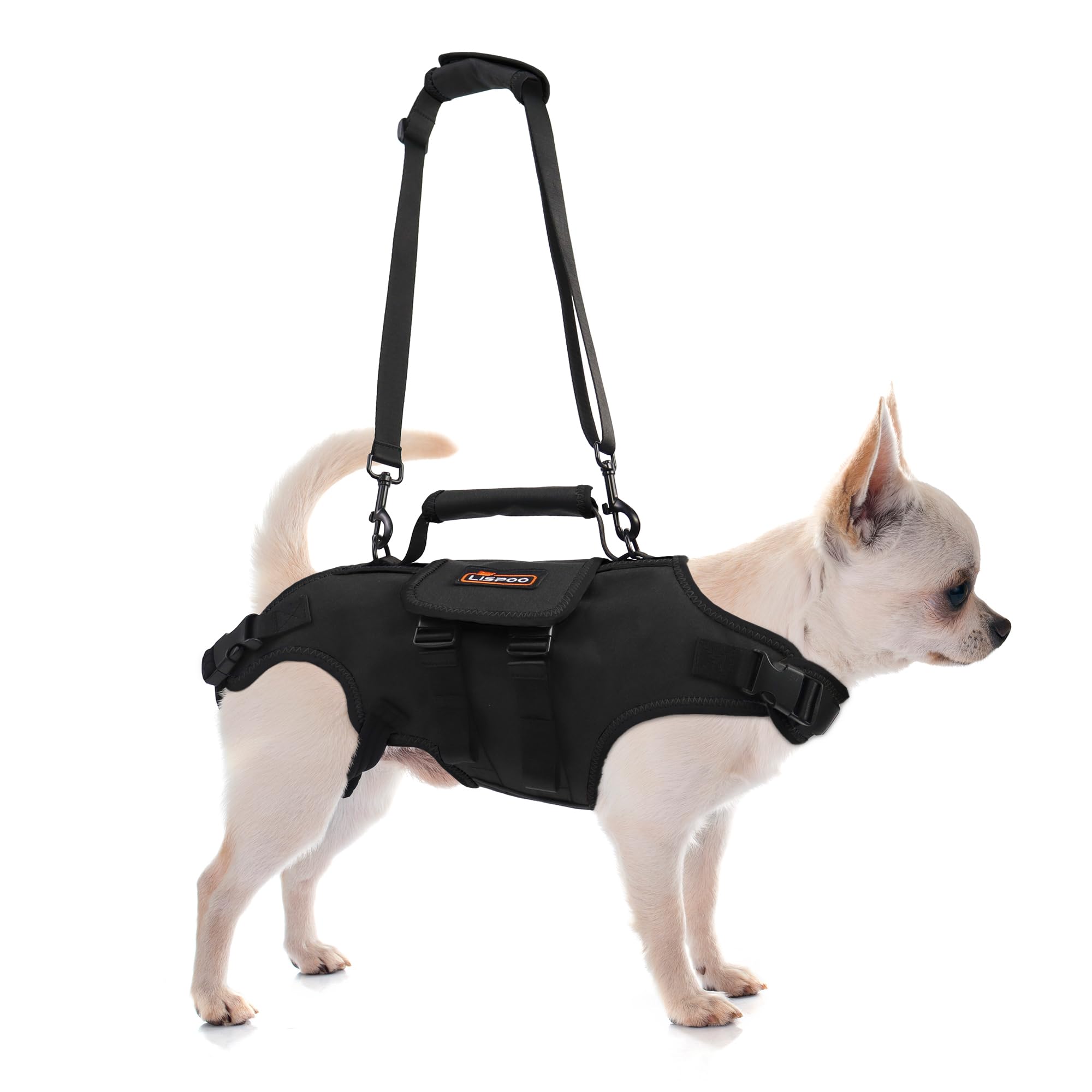 Dog Lift Harness, Full Body Support with Adjustable Control Handle for Small Senior Dogs, Post-Surgery Recovery & Joint Problems (Oxford Cloth, S)