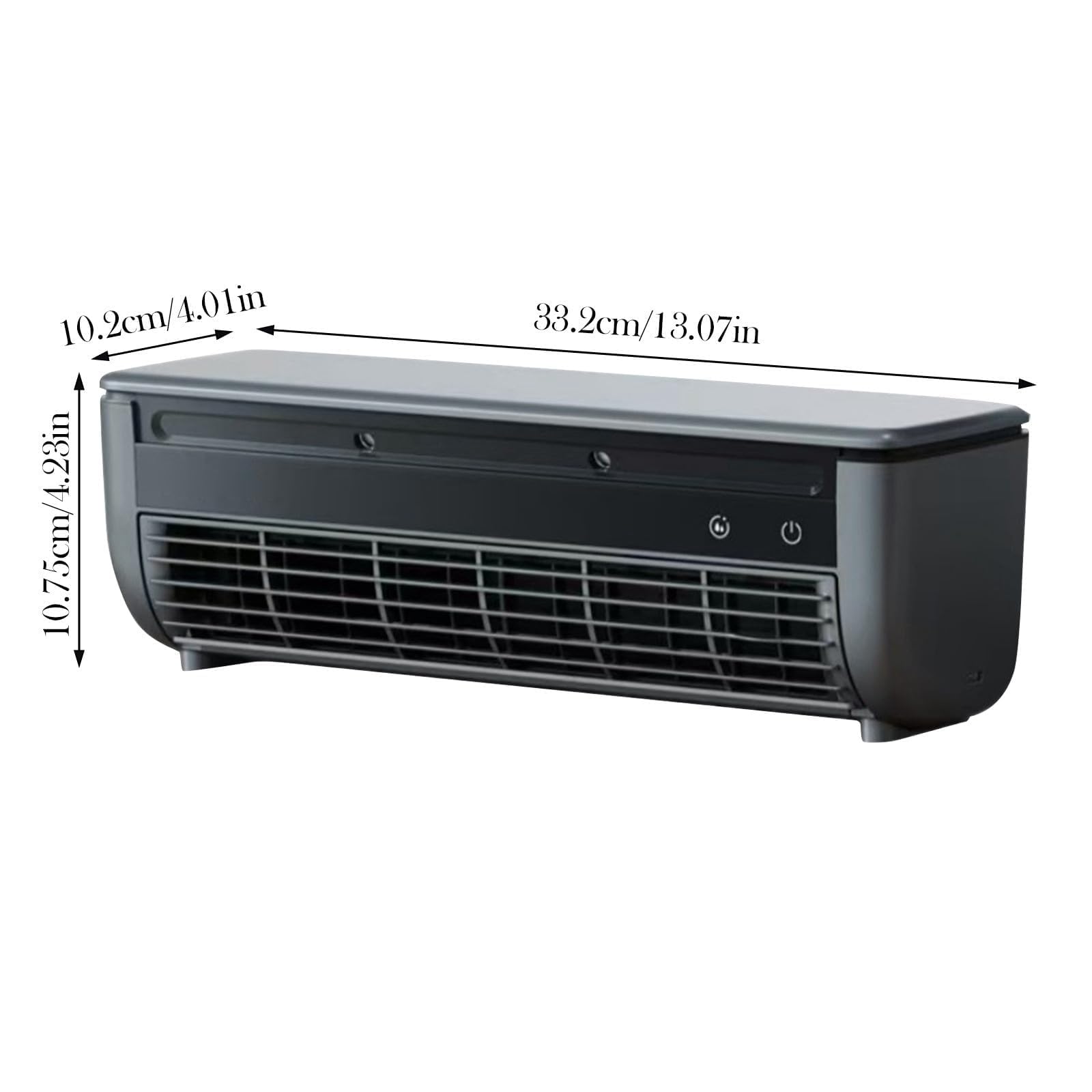 Mini climatiseur Split Compact, Refroidisseur Portable Rechargeable avec télécommande, unité de climatisation sans Conduit montée sur Mur sans fenêtre (Black)
