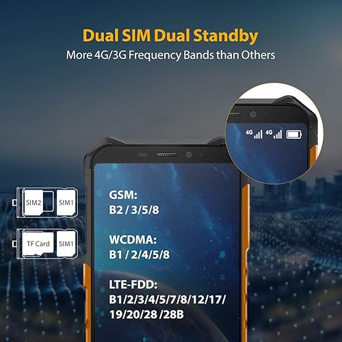 Miniatura 5 de Ulefone Armor X5 - Teléfonos celulares resistentes desbloqueados 2021 pantalla de 55 pulgadas Android 11 3 GB  32 GB cámaras traseras duales de 13