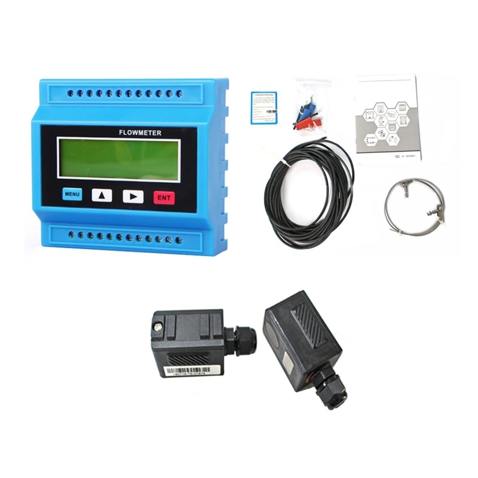 HHB18I TUF2000M modular flowmeter external clamp type pipeline type volumetric flowmeter(Host plus TM-1-HT)