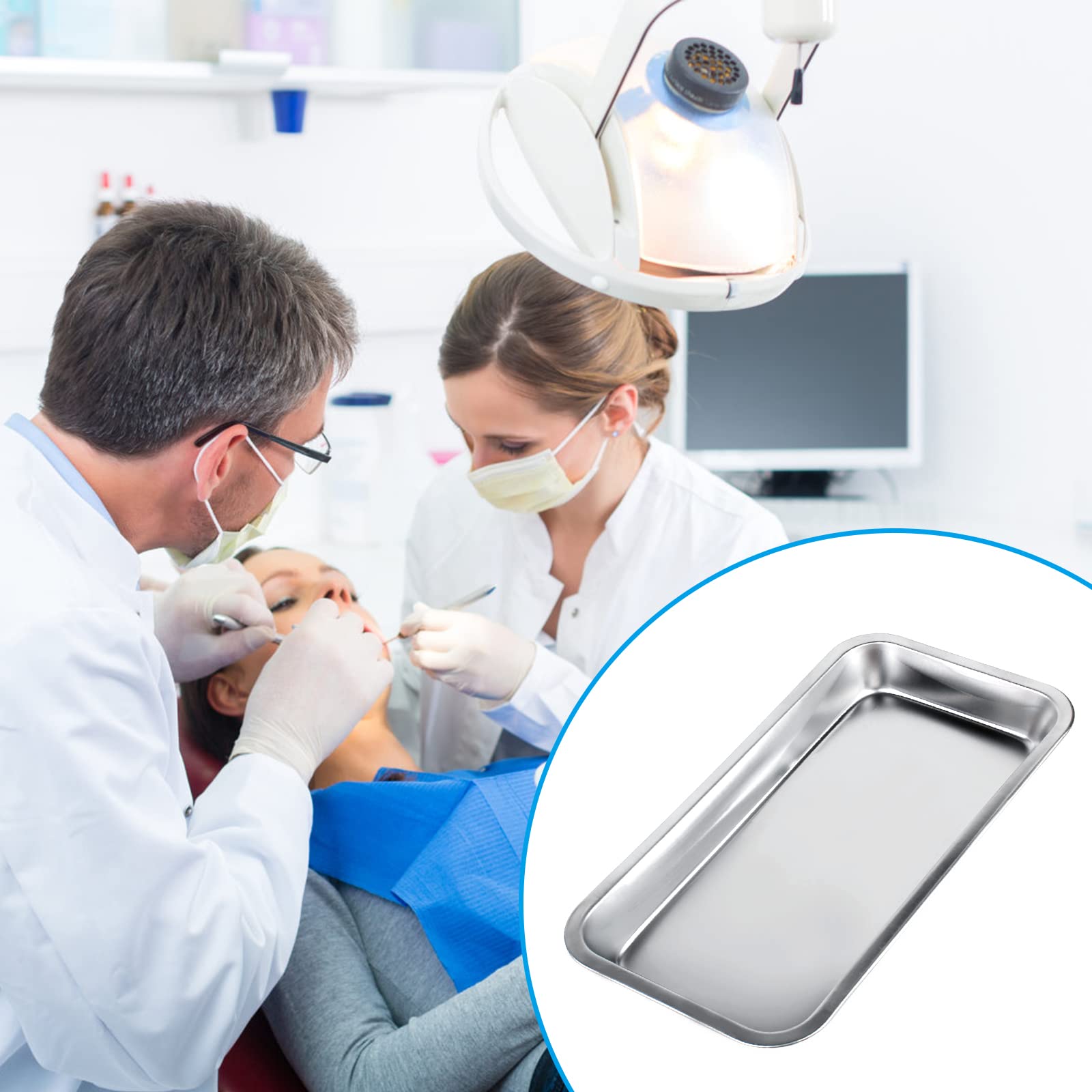 Vassoi In Acciaio Inox 201 - 6 Pezzi Per Strumenti Medici O Laboratorio - Foto 7