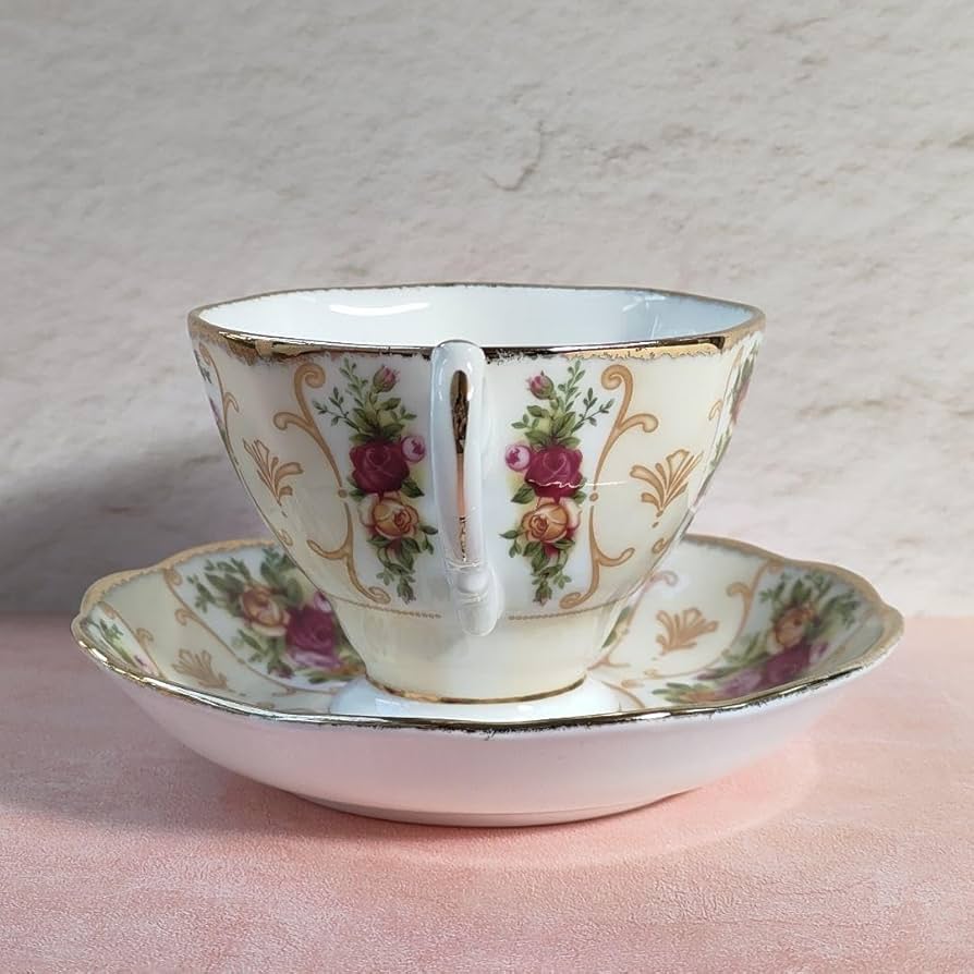 超ロイヤルアルバート ローズカメオピーチ カップ&ソーサー1客