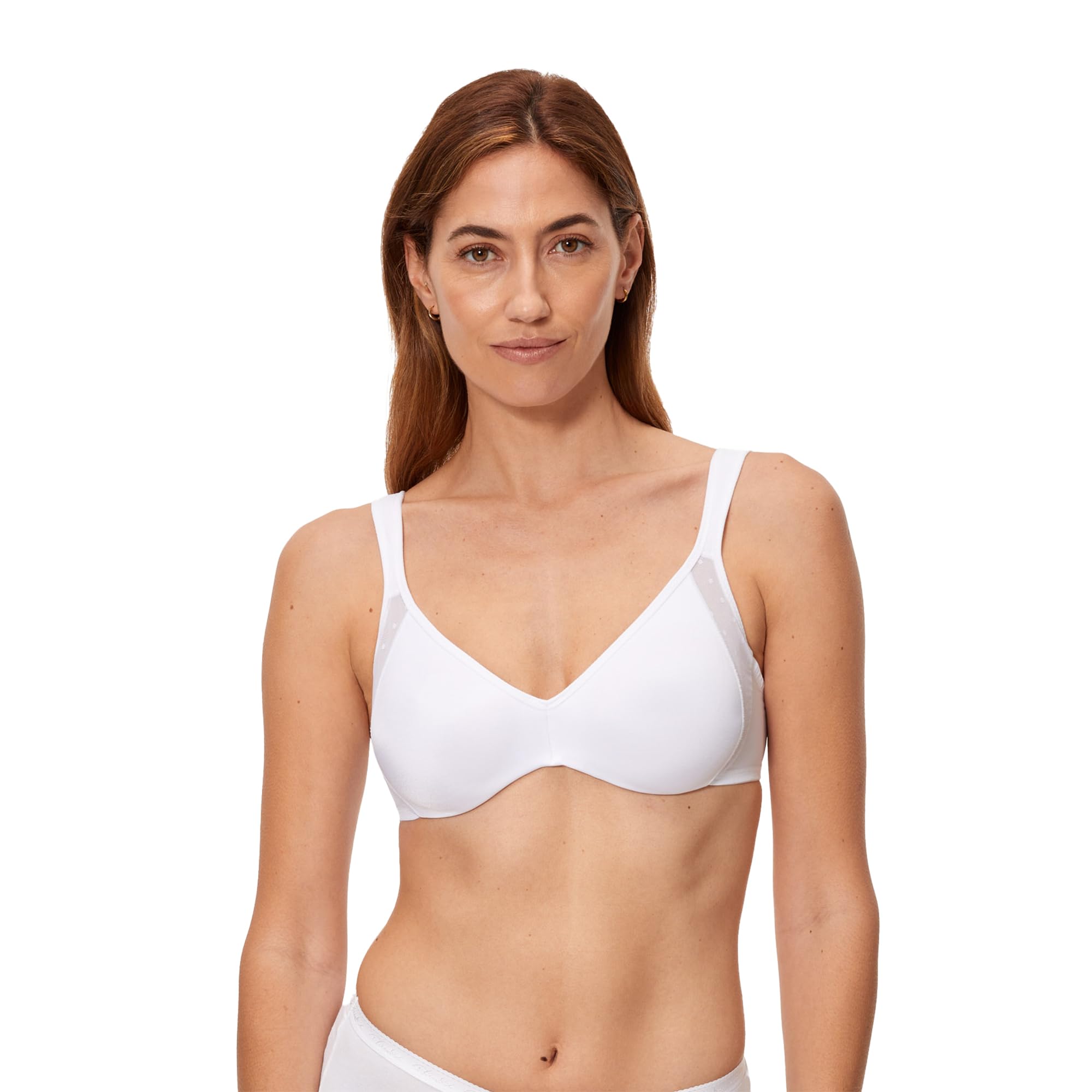 Playtex Bra Woman Expert in Silhouette Minimiser Bra x1, White, 36C
