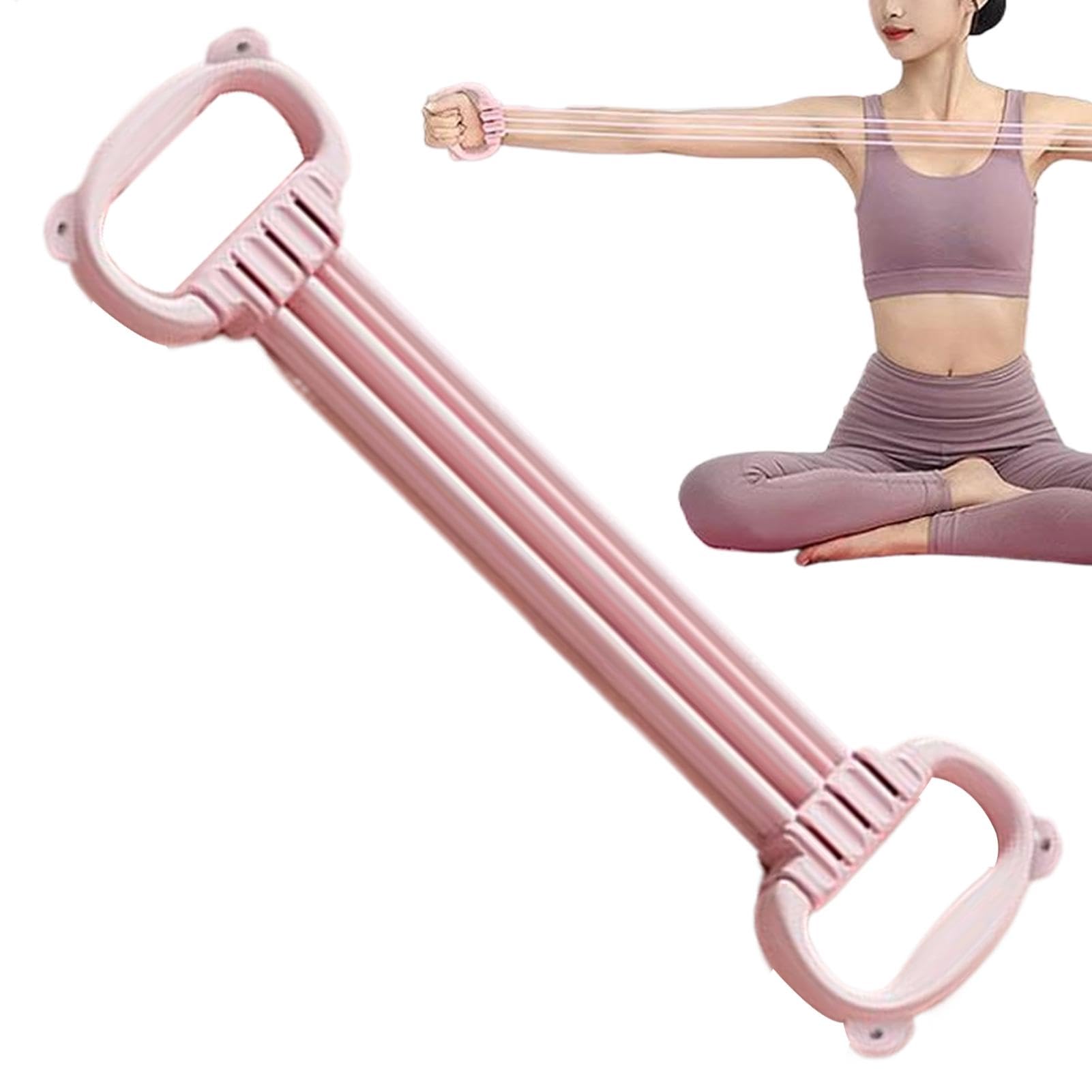 Espansore toracico, 5 tubi regolabili per allenare la forza del braccio, fascia di resistenza per esercizi muscolari della schiena, con tubi TPR da 13,6 a 68 kg, attrezzatura per il fitness a casa per