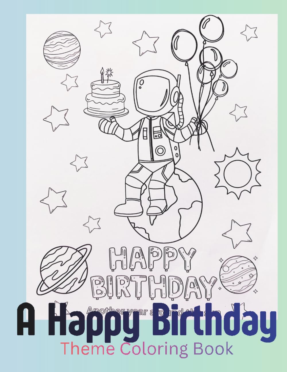 Happy Birthday Theme Coloring Book