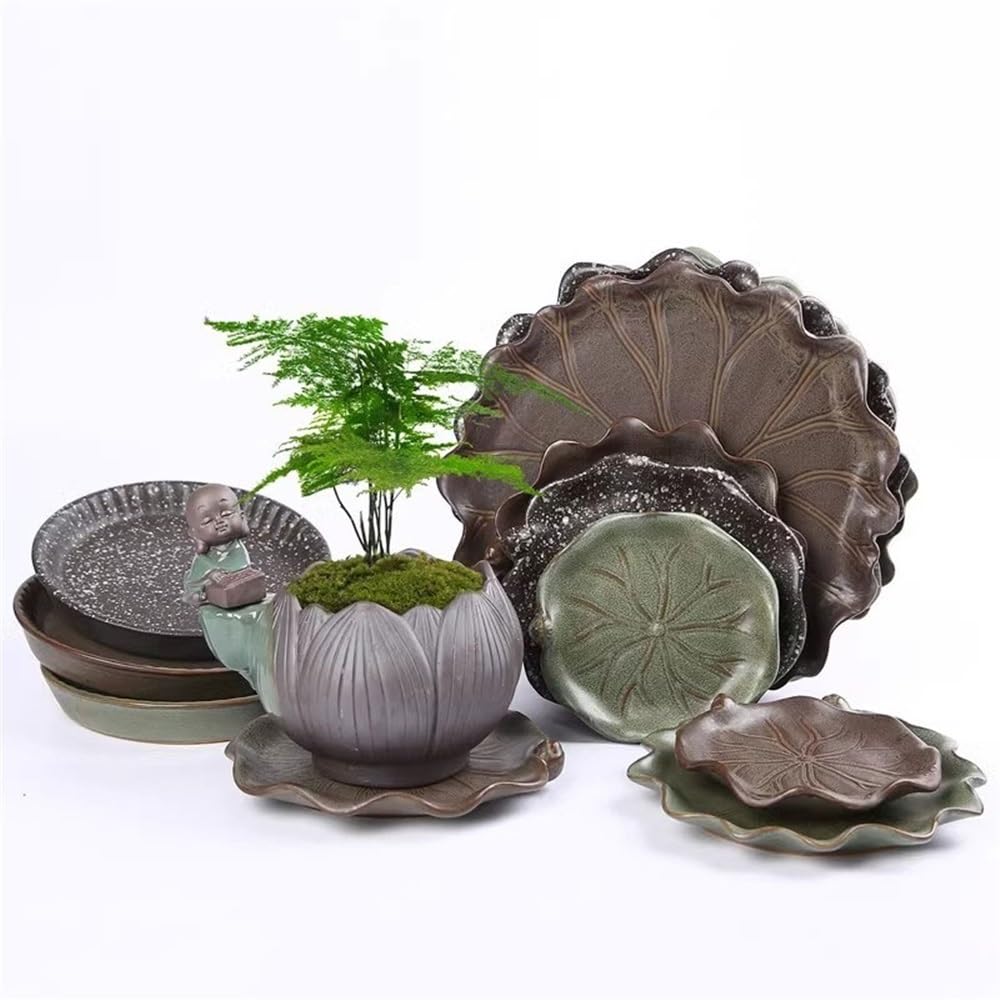 Versátil Platillo de cerámica for Modelado Flor Loto 9,4 Pulgadas