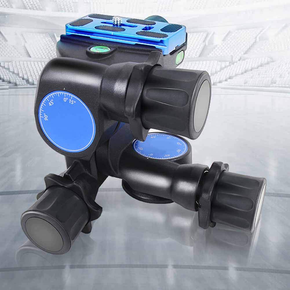 Montaje de rótula, BENRO GD3WH Trípode esférico de engranaje tridimensional con rótula Plataforma cardán para cámara DSLR