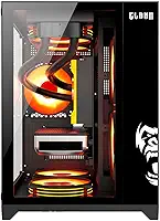 Gabinete Gamer Aquário Grodd Night Clanm Mid Tower Preto Vidro Temperado ATX mATX Mini ITX Suporte para 7 Fans RGB