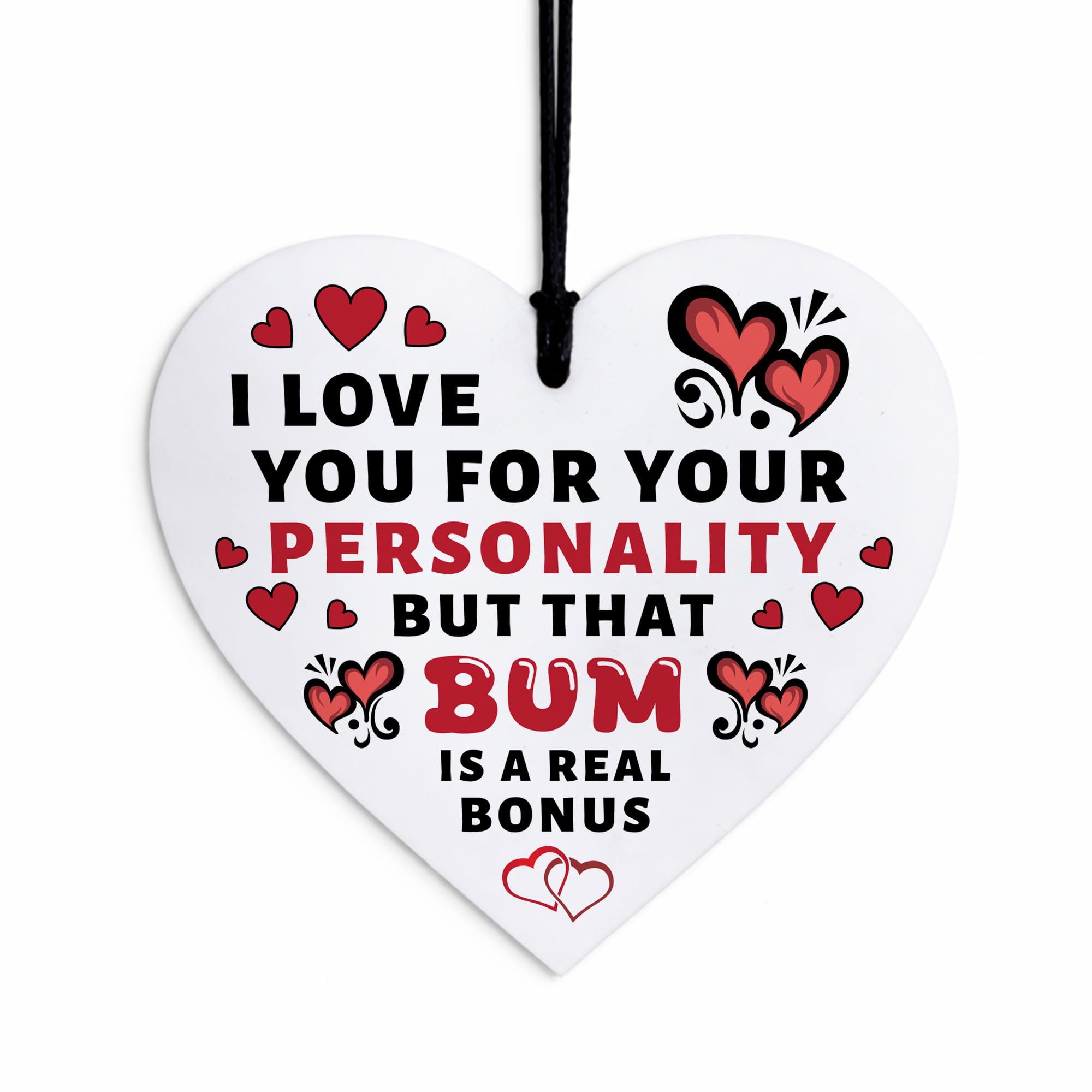 Red Ocean Funny Gifts For Anniversary Valentines Gift For Wife Girlfriend Rude Gifts For Her Valentines Day Present Acrylic Heart Plaque Keepsake