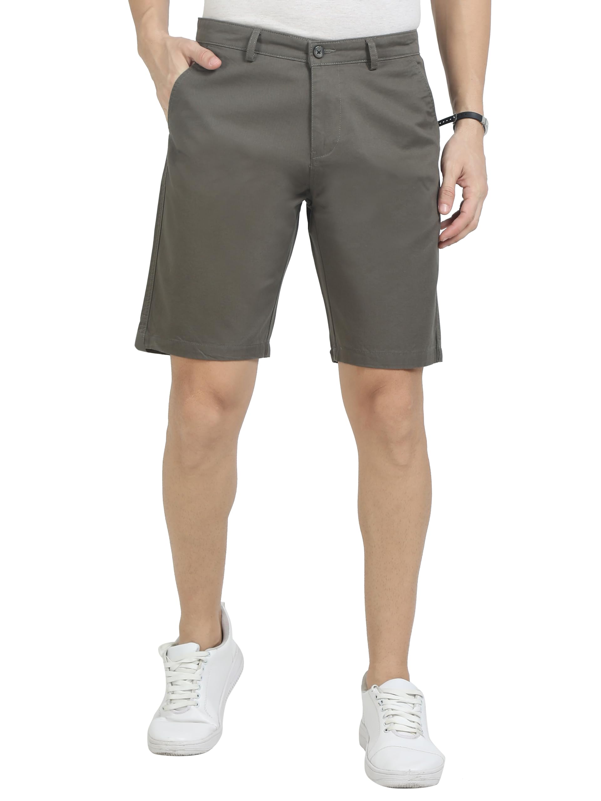Axial Men's Cotton Chino Shorts | Half Pants | Nikker | Stretchable Lounge Wear (Casual | Summer | Bermuda)-picture-22