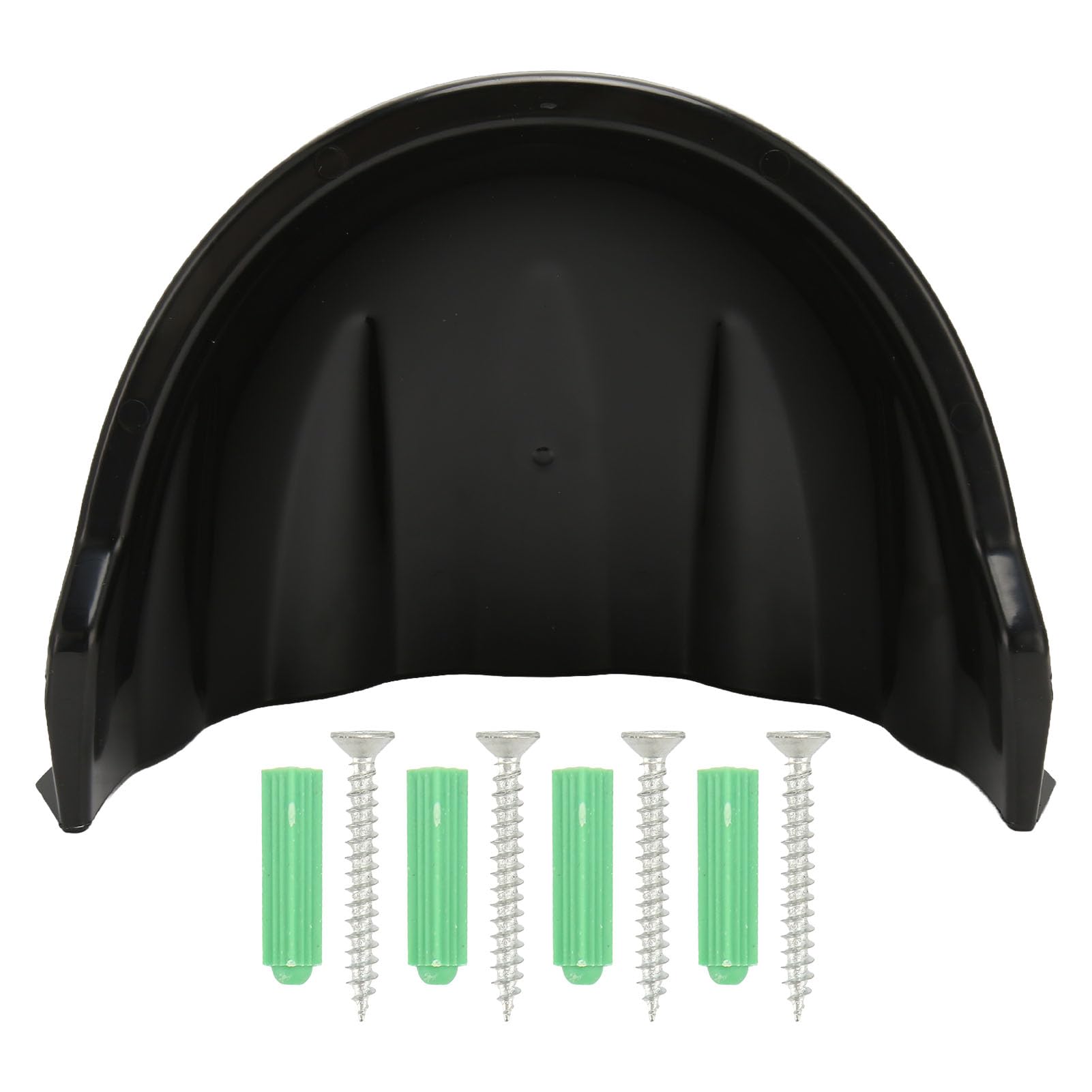 Outdoor Camera Cover , Universal ABS Plastic Security Camera Sun Rain Shade Cover for Ball Head Surveillance Cameras (Black)