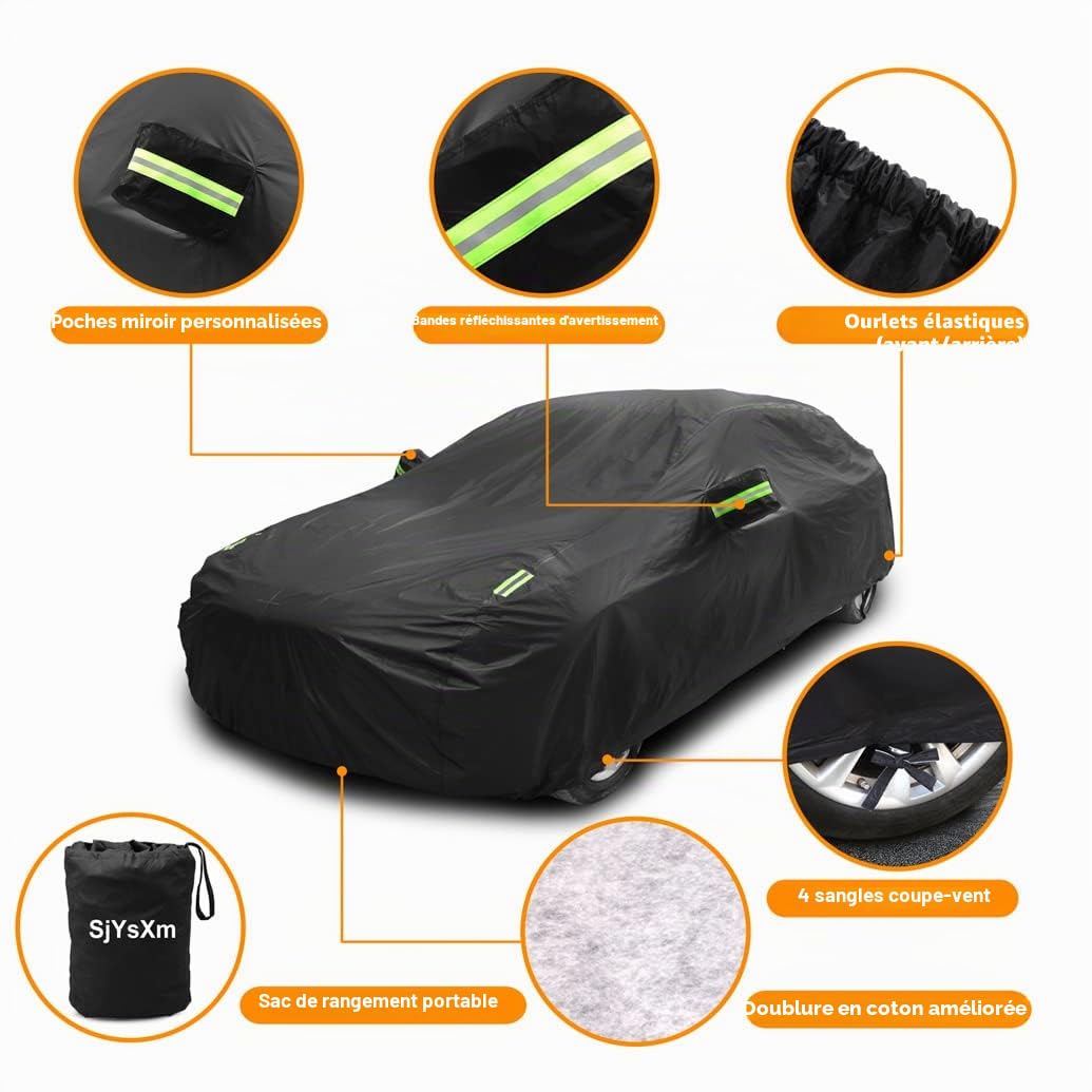 Bâche Voiture Compatible avec Mazda MX-5 MX5 ND NC NB NA 1989-2026 Roadster Cabrio, Imperméable Housse de Voiture avec Coton, Exterieur Auto Couverture Housse Protection Anti Pluie Soleil Neige