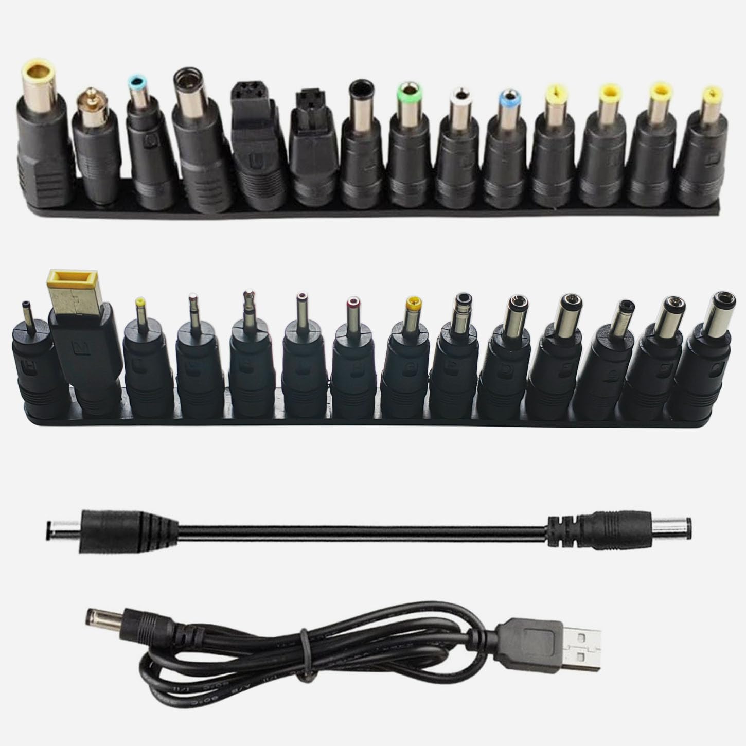 GTIWUNG 28 sztuk uniwersalnych adapterów zasilacza DC 5,5 x 2,1 mm