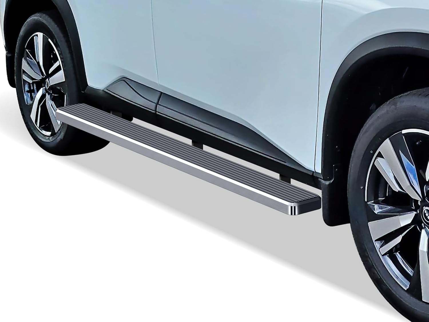 Tuxtreme (304 Stainless Steel Polished Silver 6 inches) Running Boards Nerf Bars Side Steps Compatible with Nissan Rogue 2021-2026 (Exclude Models with Ground Lighting System)