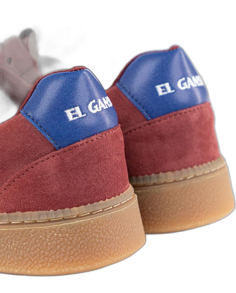 El Ganso Zapatilla Setentera Ante Granate