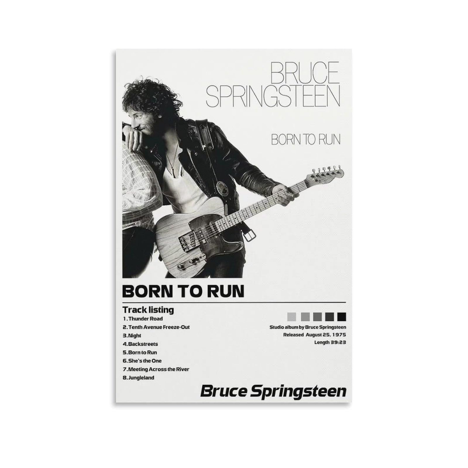 Amazon.com: GUOSHIKA Bruce Springsteen Born to Run Canvas Poster