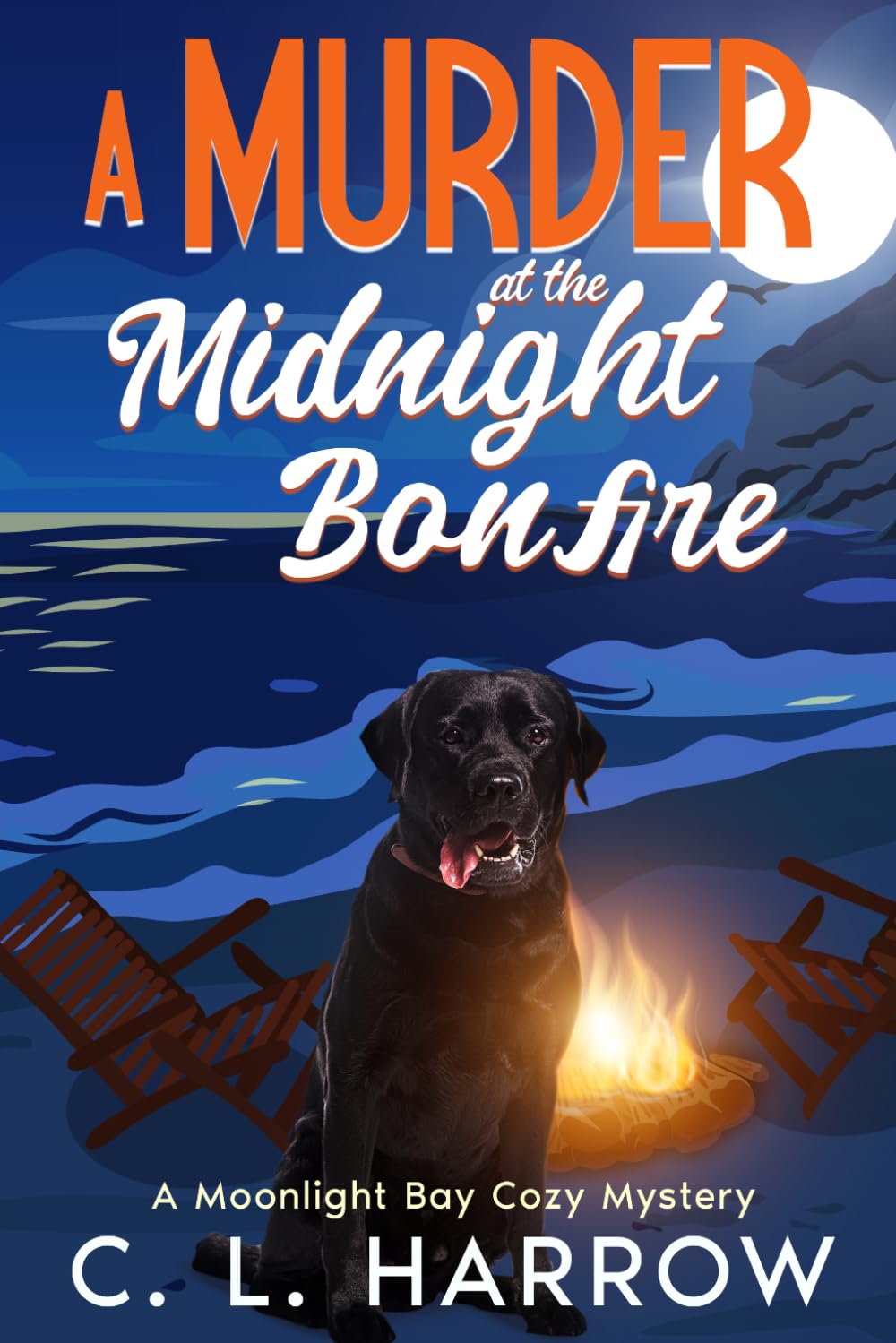 A Murder at the Midnight Bonfire: A Moonlight Bay Cozy Mystery