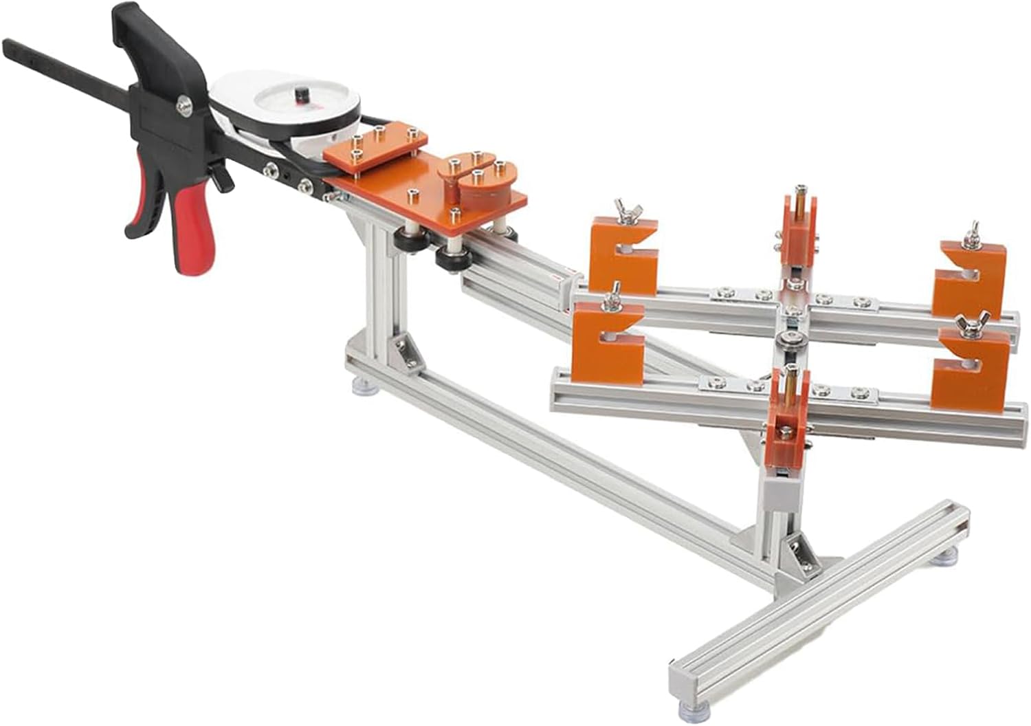 Badminton Racket Stringing Machine, 20-32LB Tennis Racquet Stringing Machine with Tool Kits, 360° Rotating Table, 6 Point Fixed, DIY Racket String Tools for Tennis or Badminton Rackets