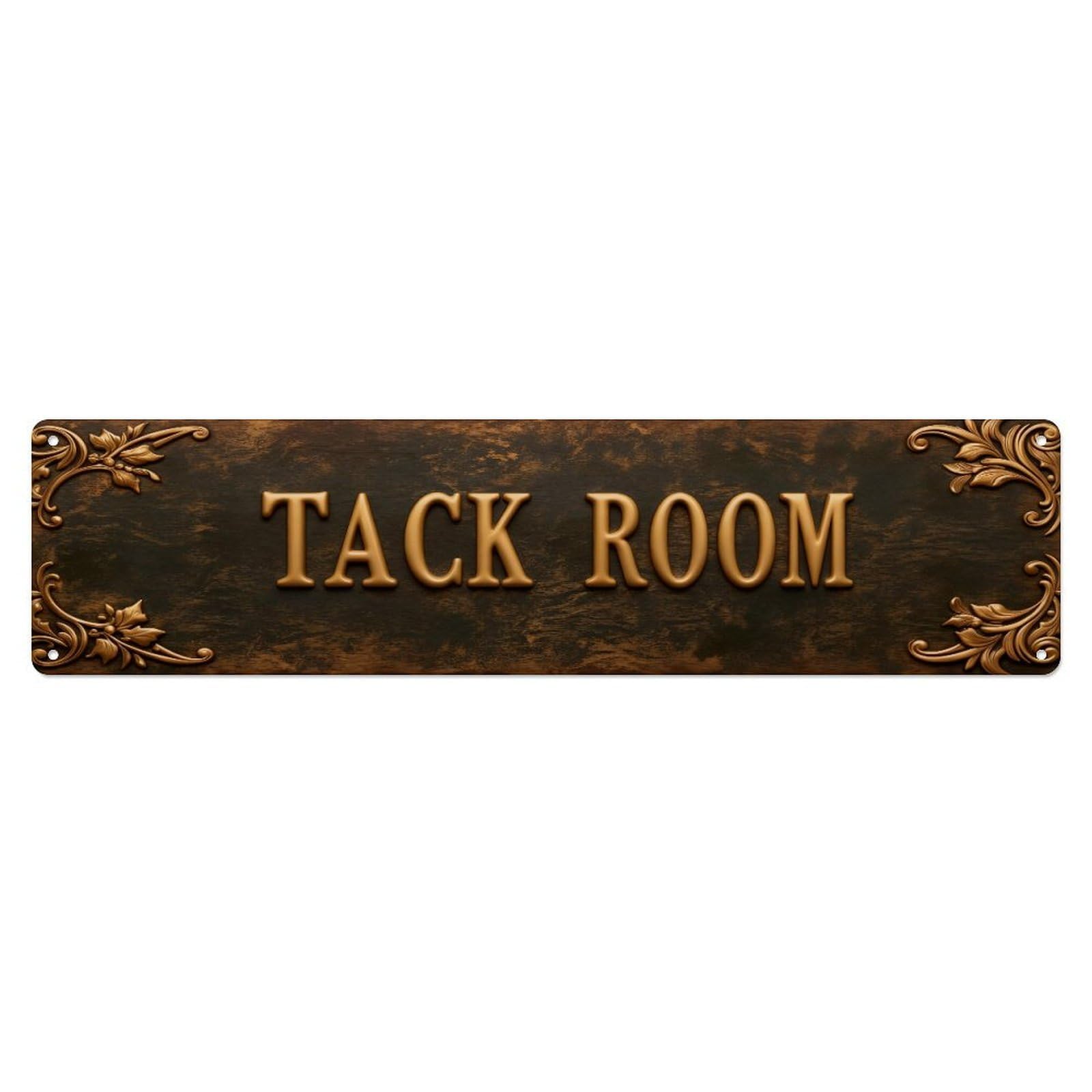 Ornate Sign With Gold Lettering Tin Sign Vintage Metal Sign Home Bar Garden Indoor & Outdoor Wall Decor Retro Metal Poster 4x16 Inch
