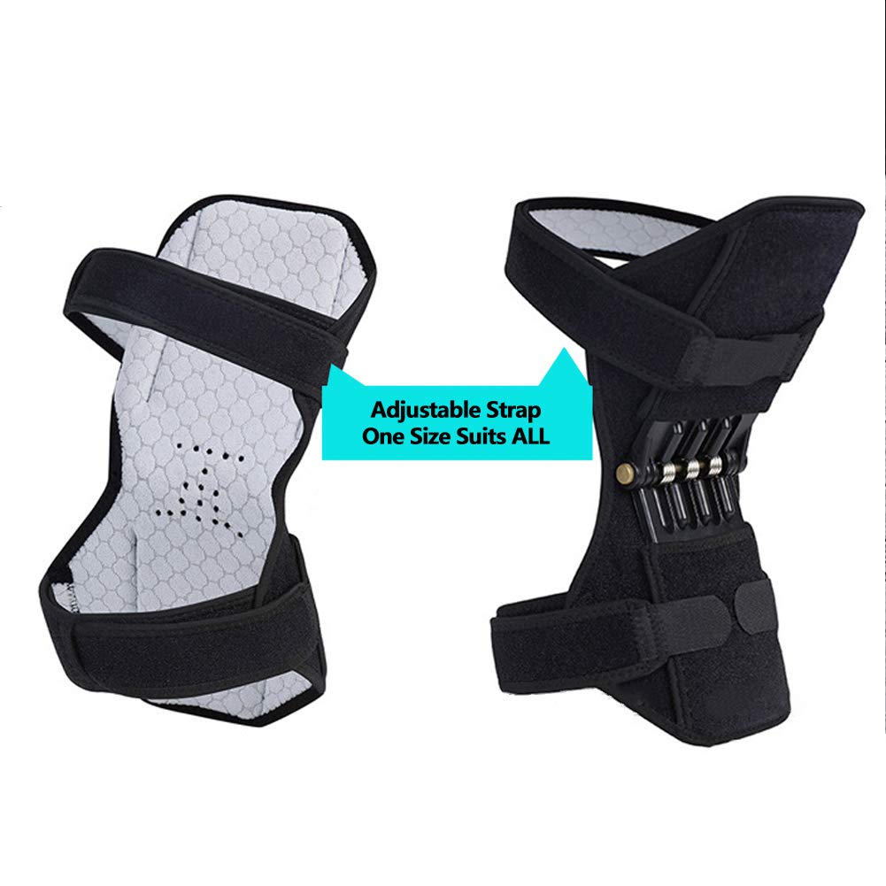 Knie-Booster, Gelenkstütze Knieschützer Brace Atmungsaktiver Knieschutz-Booster mit starker Rückprallfederkraft für Outdoor-Sportarten, Training, Klettern, Linderung von Gelenkschmerzen, Sch