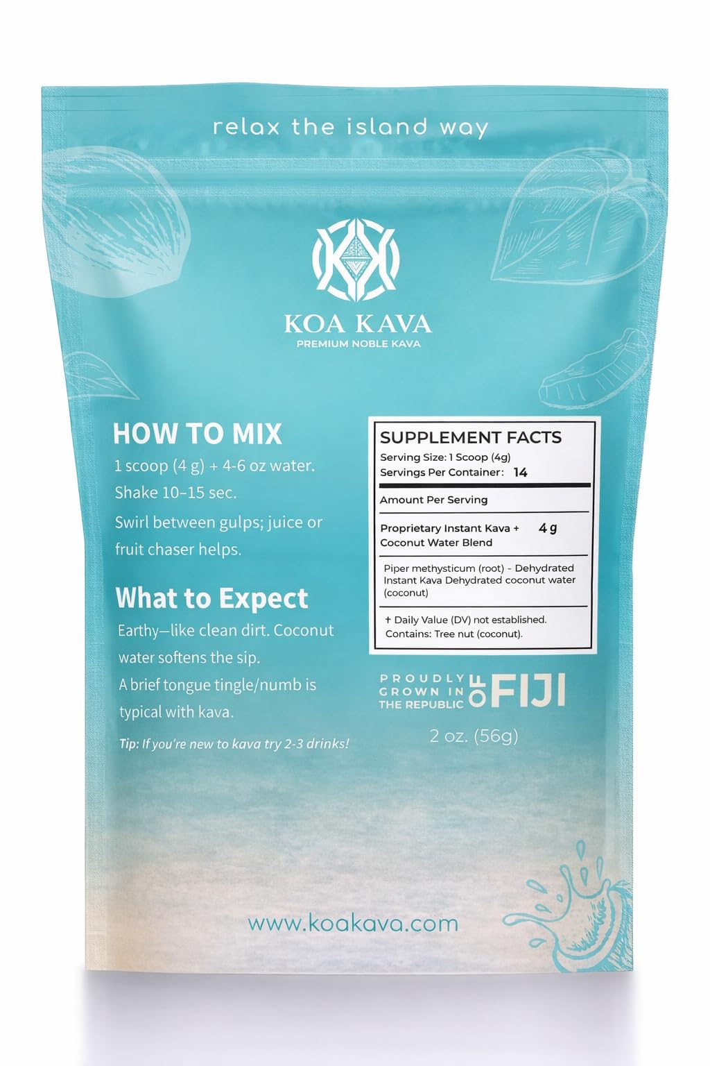 Koa Kava Instant Kava Powder + Coconut Water, 2 oz — Amazon image 9