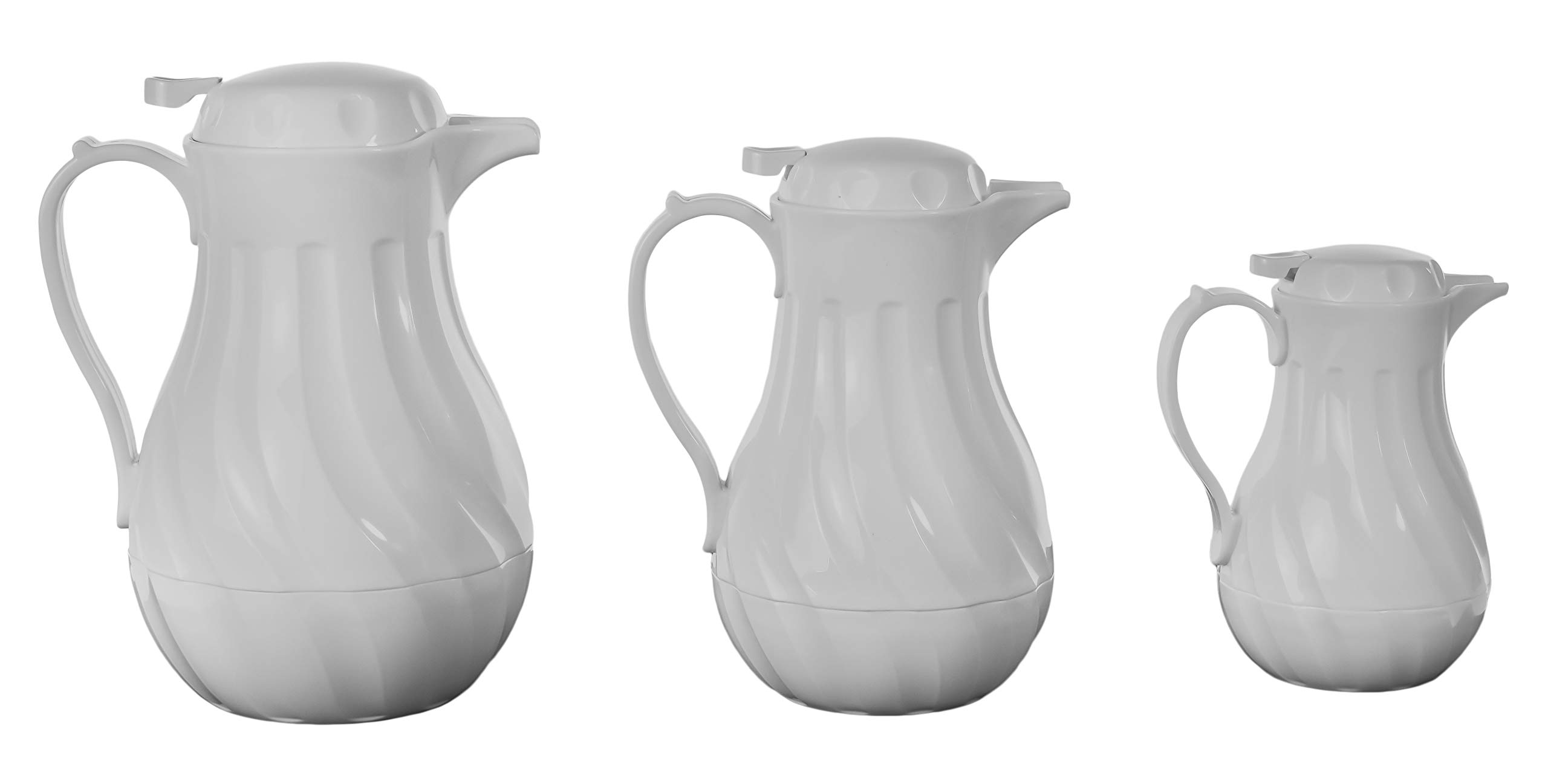 20 oz. White Plastic Insulated Carafe, Each