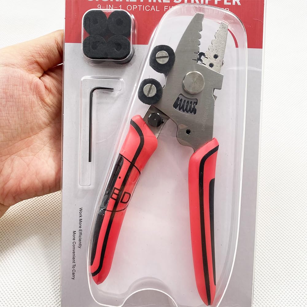 FTTH signal fire 2024 new 9-in-1 fiber stripping machine fiber Miller cutting pliers ZSQ-09 1PCS