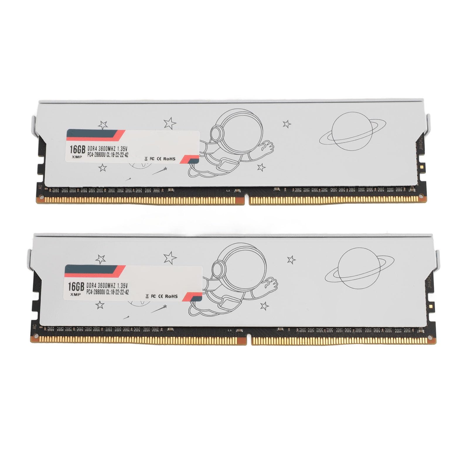 Metalowy moduł Pamięci RAM DDR4 o Dużej Gęstości do Komputerów do Gier, Zwiększenie Prędkości do Przetwarzania Ciężkich zadań (DDR4 3600 MHz 32 GB (2x16 GB))