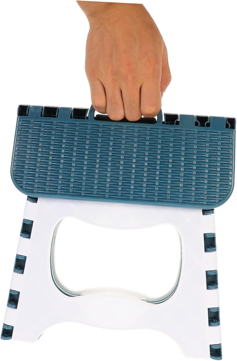 Ciieeo Portable Folding Step Stool for Adults and Strong Load Bearing Plastic Home Stool with Handle Lightweight Foldable Chair for Kitchen Bathroom Fishing Camping Hiking Travel Outdoor