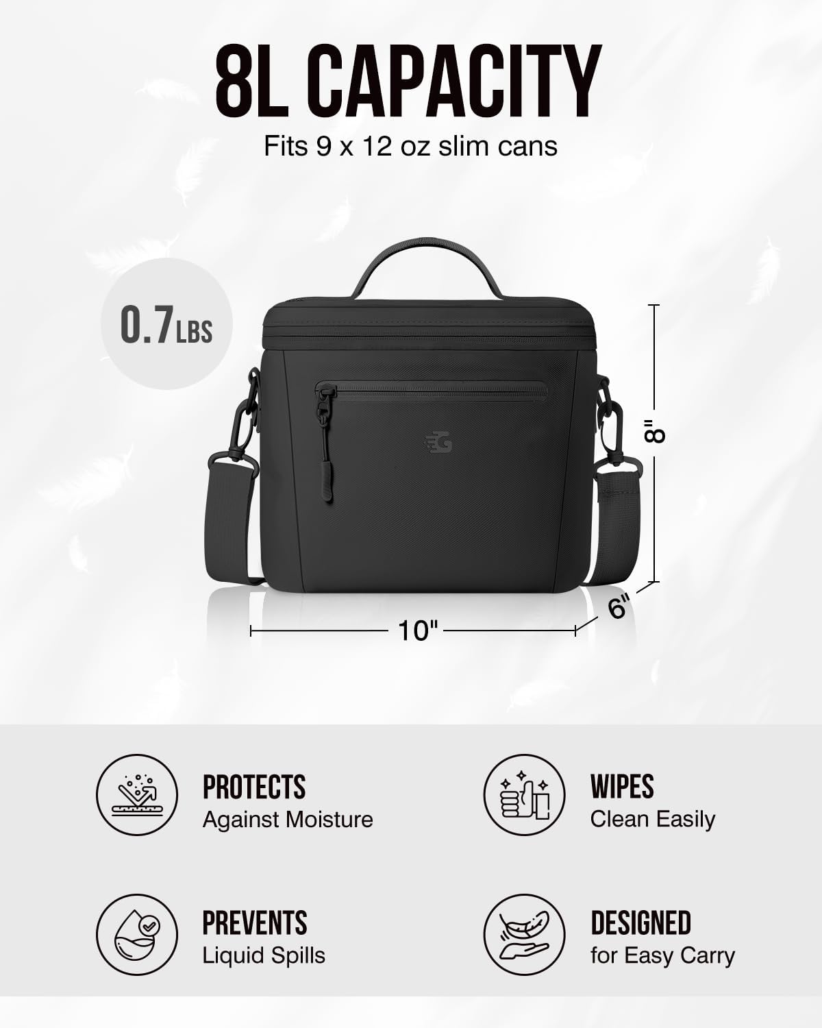 Insulated Lunch Box Bag Women Girls - Waterproof Leakproof Lightweight Reusable Cooler for School Work Picnic - Back to School - Image 5