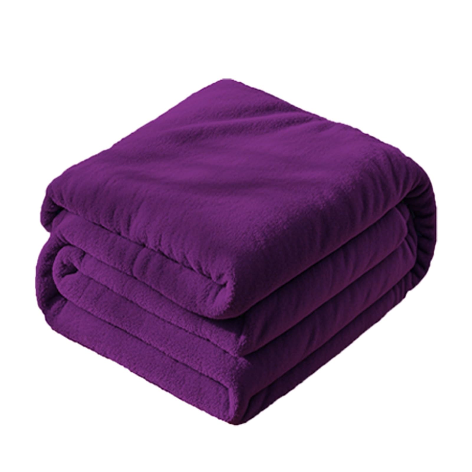 Manta para Sofá 50 x 80 cm Multiusos para Todas Las Estaciones Mantas para Cama Invierno Gordas Personalización de Soporte para Cama Sofá y Sillón, Morado Oscuro