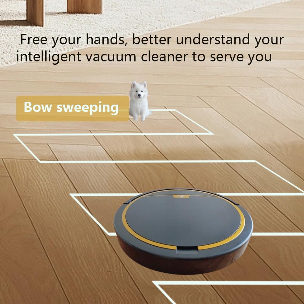Intelligent Sweeping Robot, with Remote Control Vacuum Cleaner, 3-in-1 Automatic Sweeping Machine, Fixed time Sweeper, with Water Tank Mopping Machine