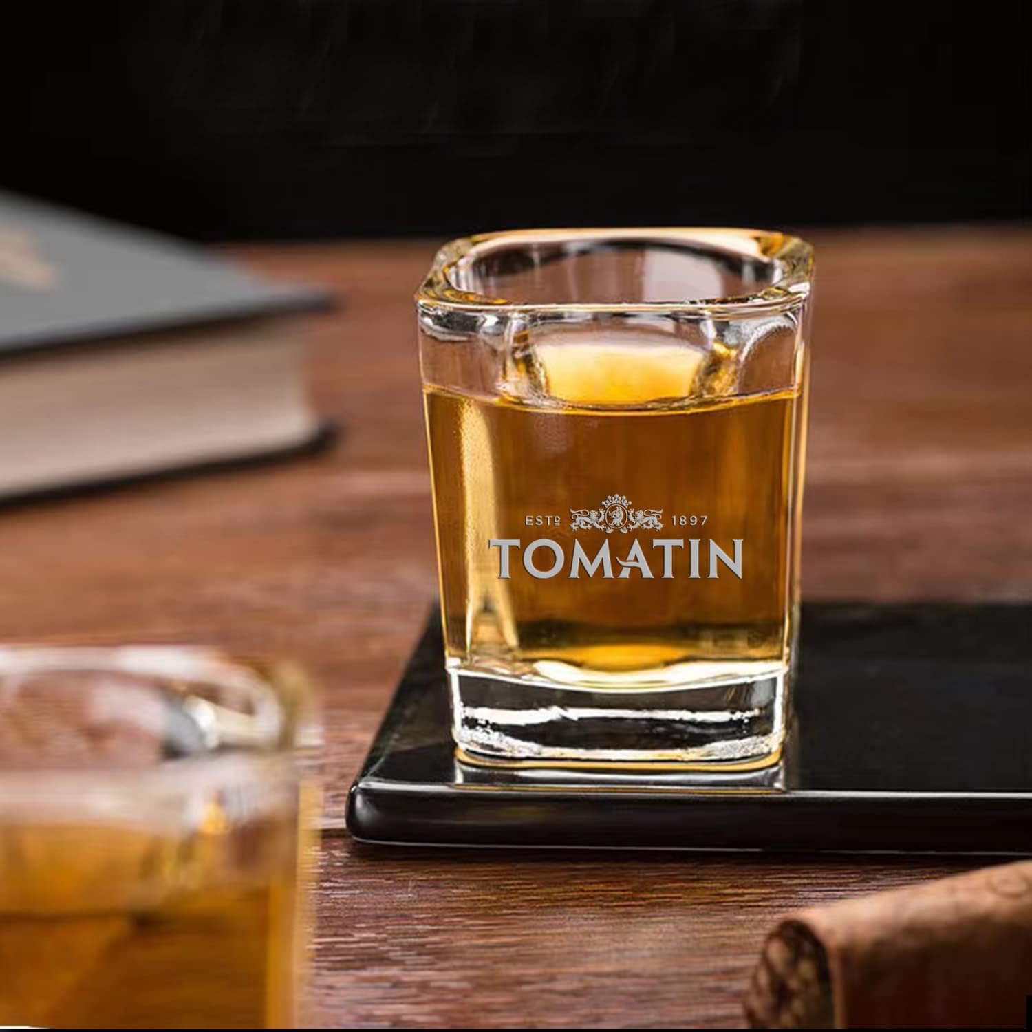 TOMATIN Whiskey Shot Glass, Small, Clear