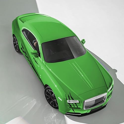 Miniatura 5 de LANZMYAN Adhesivo de vinilo para el cuerpo del automóvil, calcomanía para puerta lateral de carreras con espejo retrovisor, calcomanías deportivas,