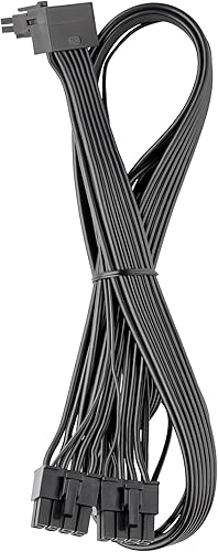 Vista 9 de CableMod Basics RT-Series 12VHPWR Cable PCI-e de 90 grados StealthSense para ASUS/Seasonic/Phanteks - Variant B