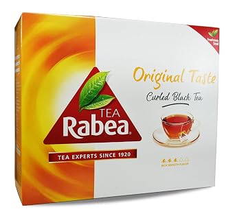 Original Taste Black Tea Rabea Bags Teas (100 Tea Bag) Kenyan Indian Pure Traditional Arabian Saudi Arabia Strong Rich Pure Oriental Natural Taste Breakfast