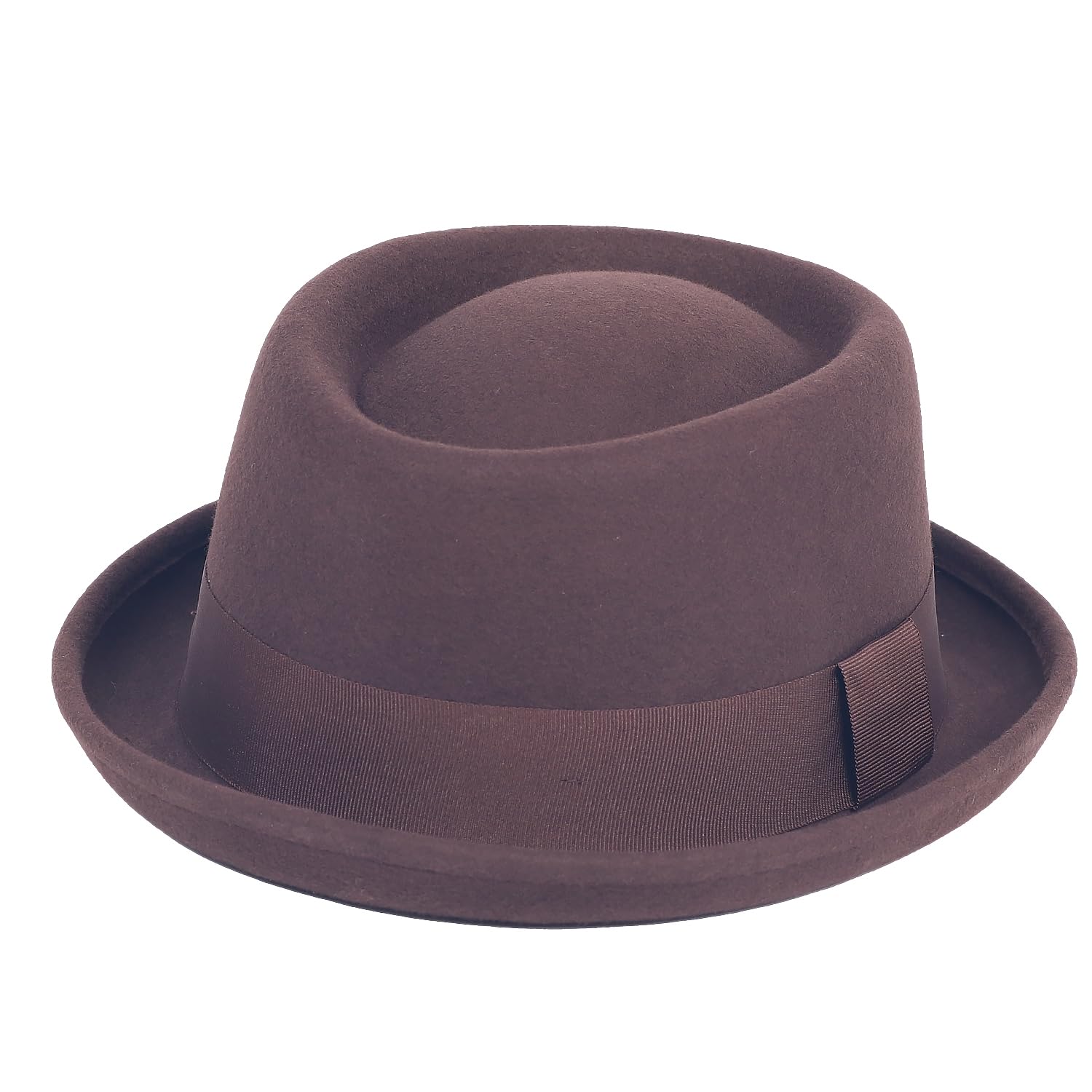 Pork Pie Hat 100% Wool Felt Men's Porkpie Breaking Bad Hats Flat Top Mens Fedora