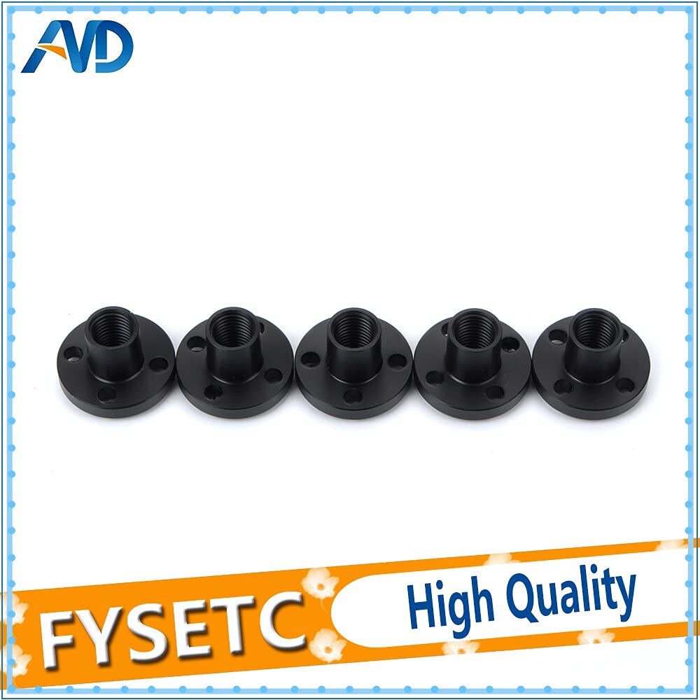Lysee 3D Printer Parts & Accessories - Screw Nuts 3D Printer Z Axis Trapezoid Motor T8 Nut Trapezoidal Screw Nut POM Nut Lead 1mm 2mm 4mm 8mm for Lead Screw - (Size: Lead 1mm)