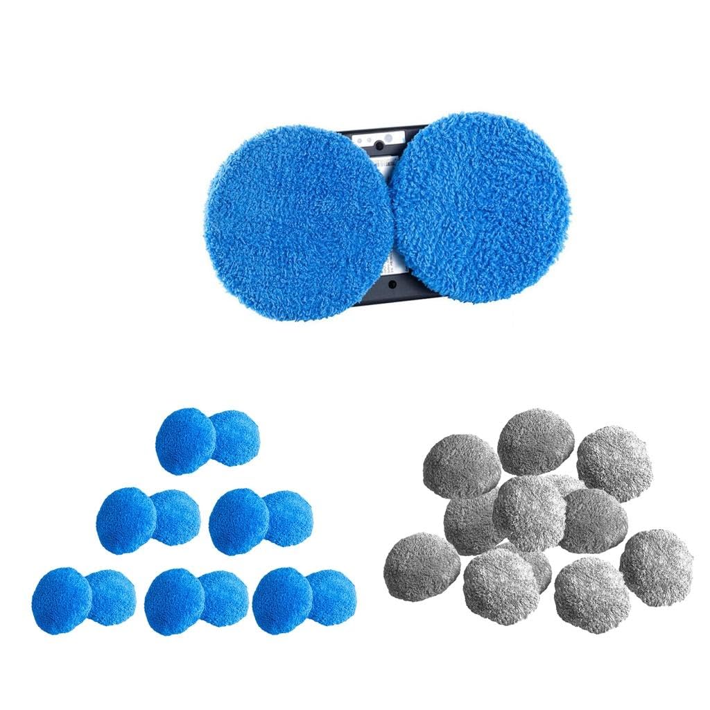Sharplace Kit de 12 Chiffons en Microfibre Robots Nettoyeur de Vitres Accessoire de Fenêtre