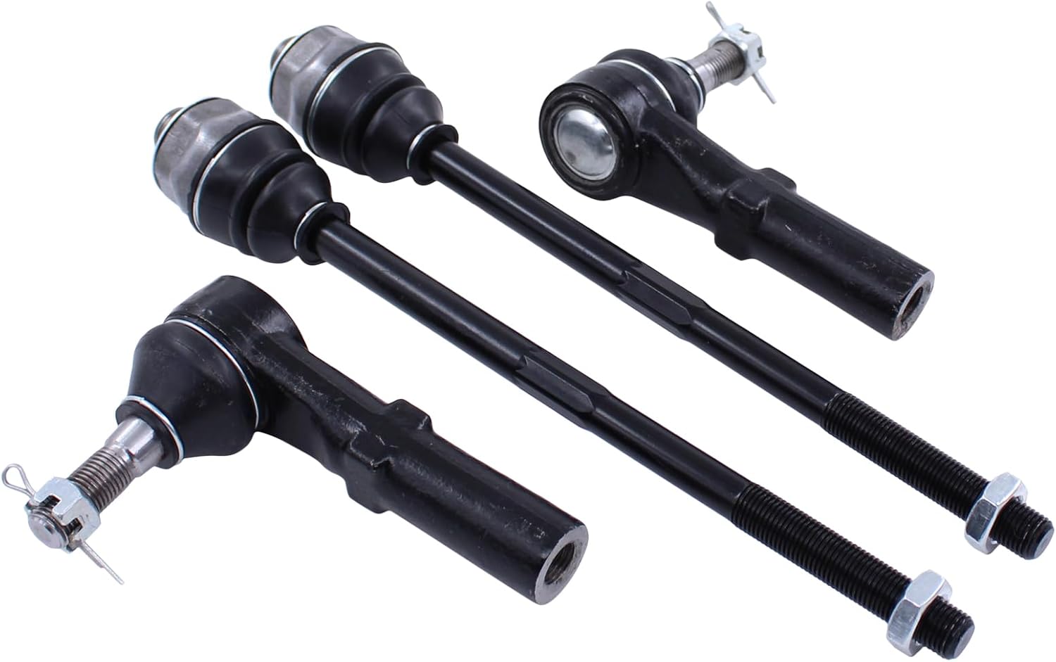 MOTOKU Front Driver and Passenger Side Inner and Outer Tie Rod Ends for Chevrolet Silverado 1500HD Silverado 2500HD 3500 Suburban 2500 Avalanche 2500 GMC 1500 HD 2500 3500HD Yukon XL 2500