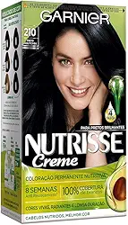 Coloração Nutrisse Creme Coloração 210 Preto Jabuticaba, Garnier, Cor 210/Café Azulado