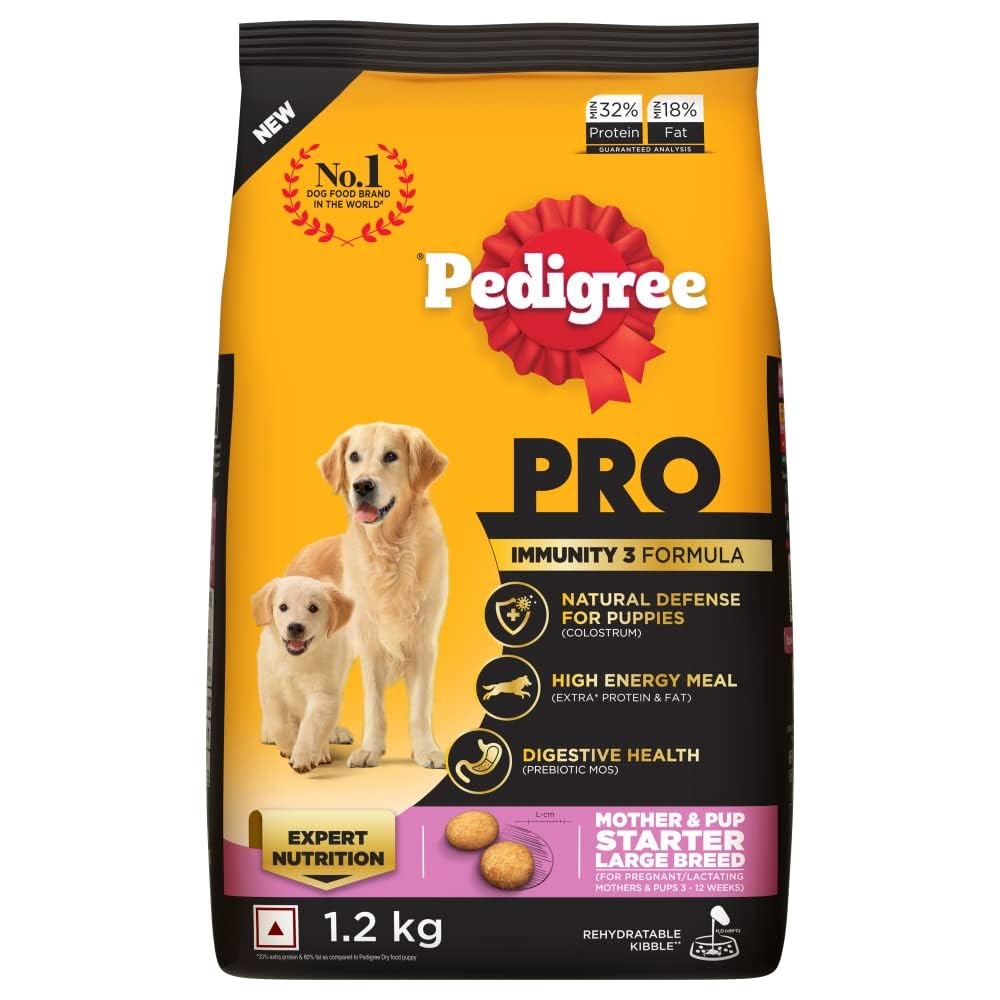 Pro Mother & Pup Starter Large Breed, Dry Dog Food, Expert Nutrition for Pregnant/Lactating Mothers & Pups (3-12 Weeks), 1.2 Kg, Chicken (B0CPDV4J1N) Amazon Price History, Amazon Price Tracker