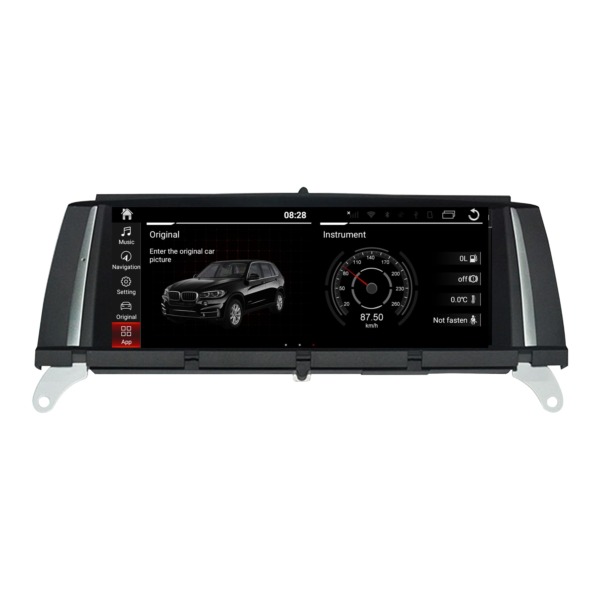 8.8 Ekran dotykowy CarPlay Radio Kit do BMW X3 F25 X4 F26 NBT System Android Auto Stereo Android 13 Aplikacje Netflix Spotify Prime Video Reddit Twitch Waze Gry Muzyka Nawigacja Waze Google Maps (256